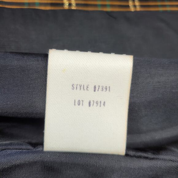 Chad Stevens Women’s 2-Piece Plaid Taffeta Velvet Suit Set Size 18 Made in USA - Picture 4 of 16